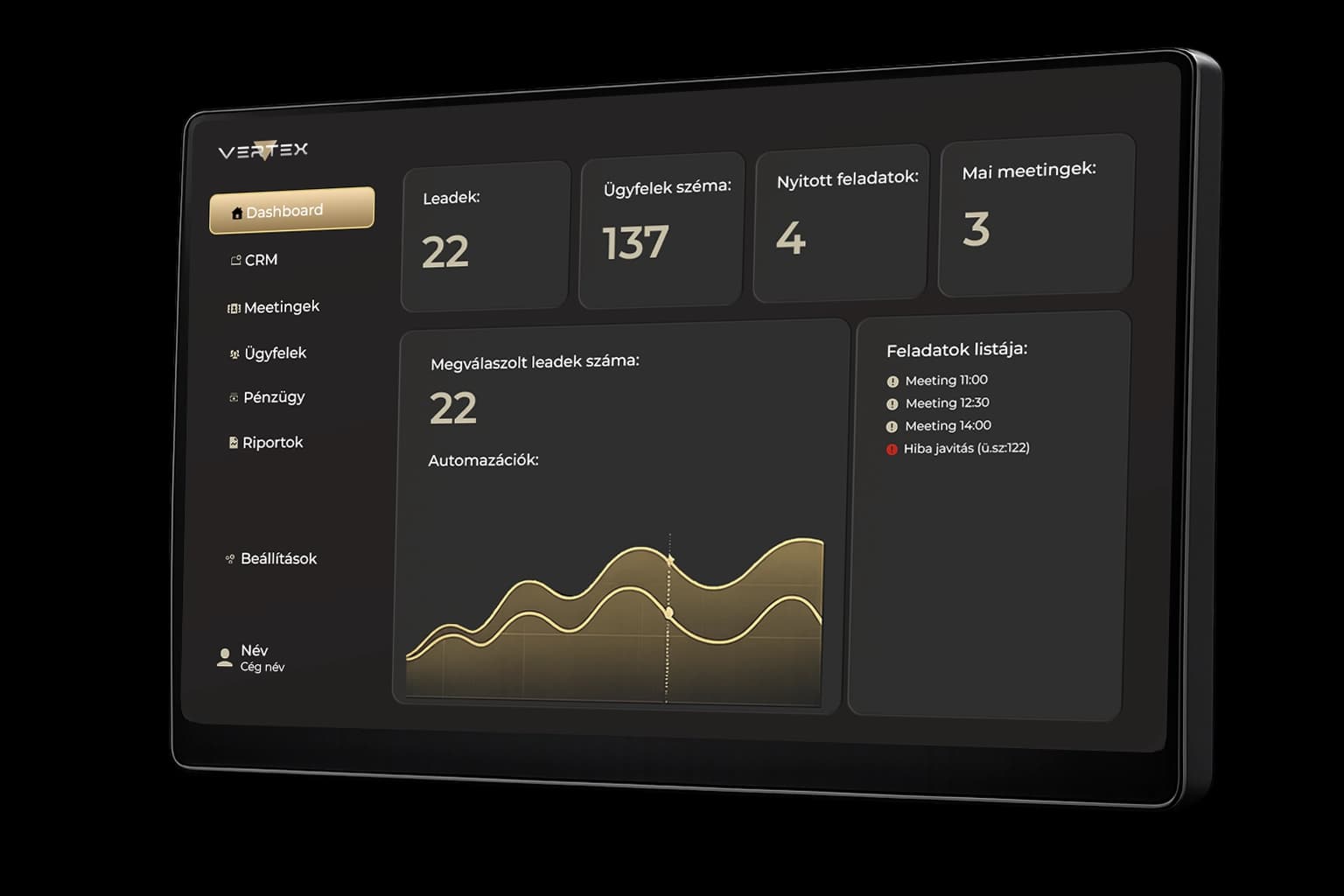 Üzleti rendszerek, egyedi CRM és folyamatautomatizálás